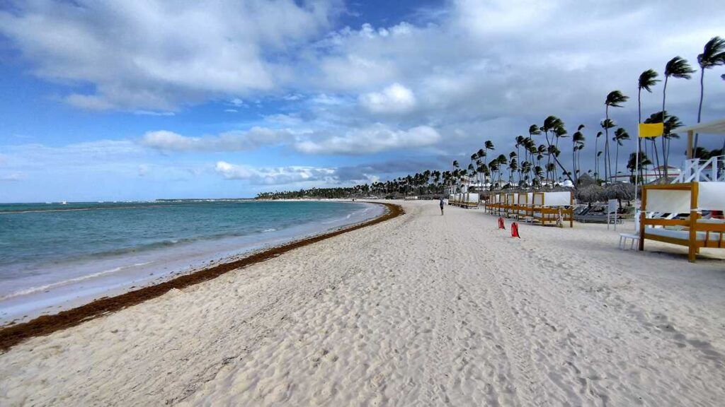 The wide beach at Paradisus Grand Cana, Punta Cana