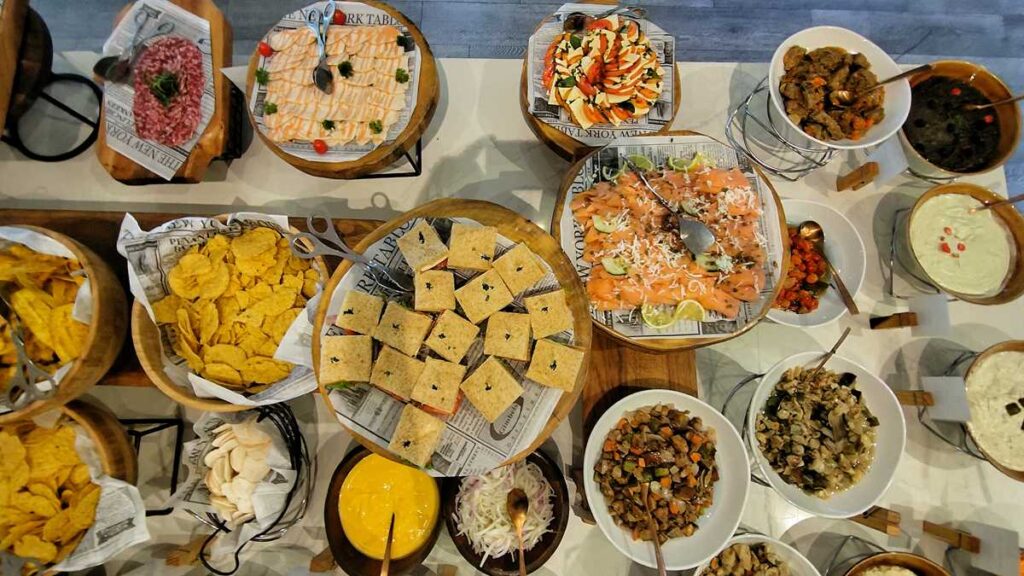 An international buffet that delights with variety and quality perfect for every palate.