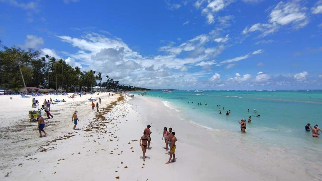 The view of the beach at Punta Cana Vista Sol Resort