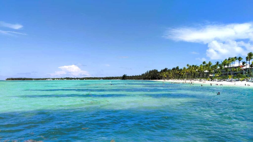 The coastline at Punta Cana Barceló Bavaro Palace Resort