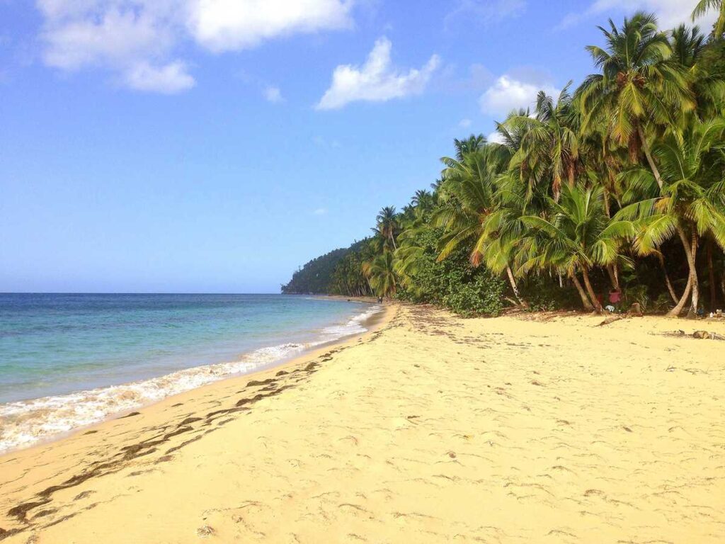 Playa Jackson, the westernmost beach on the Samana peninsula