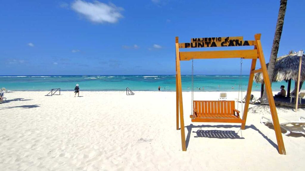 The beach in Punta Cana at Majestic Elegance 