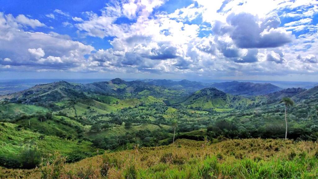 View of the Anamuya Mountains close to Punta Cana