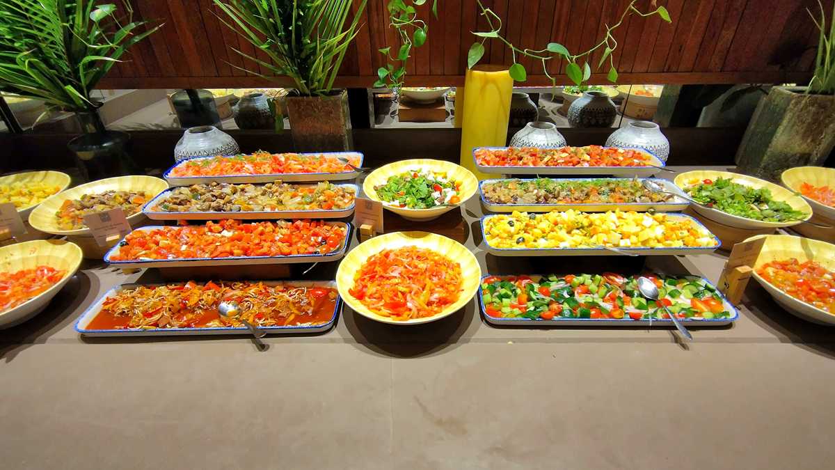 Buffet with healthy options at Meliá Punta Cana Beach Resort