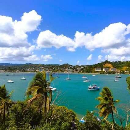 View over the Bay right in front of Santa Barbara de Samana