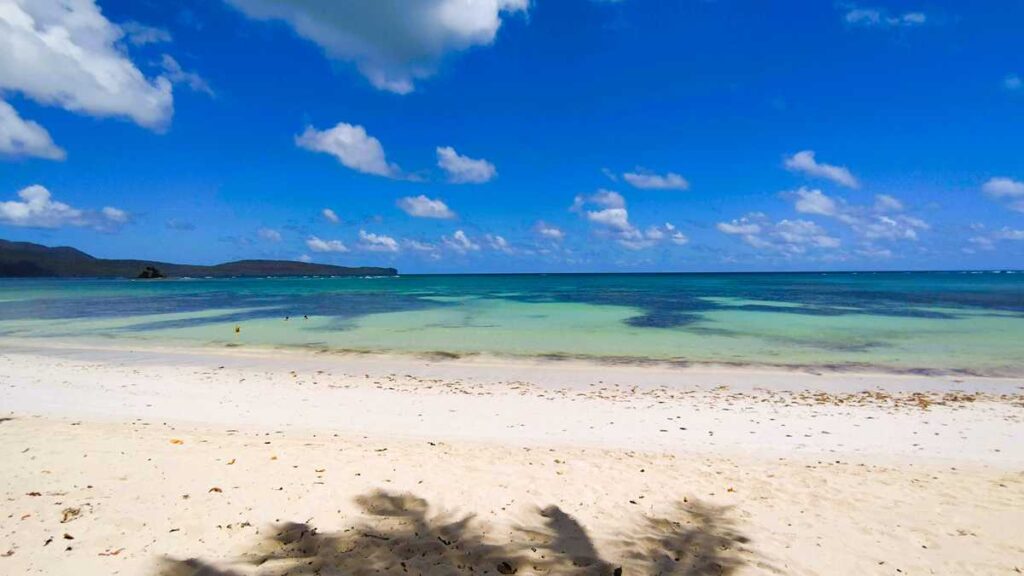 The local public beach in Las Galeras