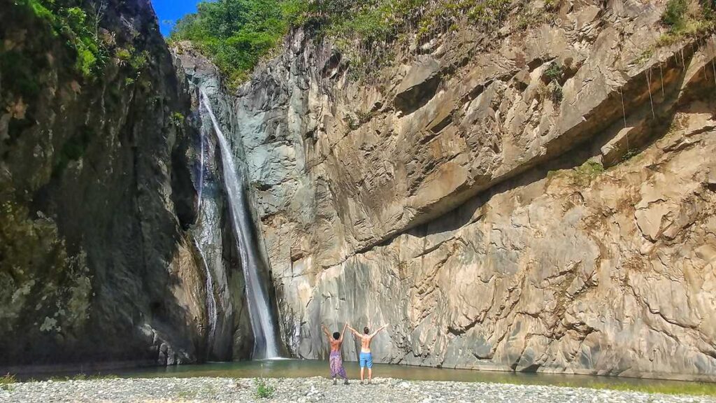 The waterfall Salto Jimenoa I in Jarabacoa