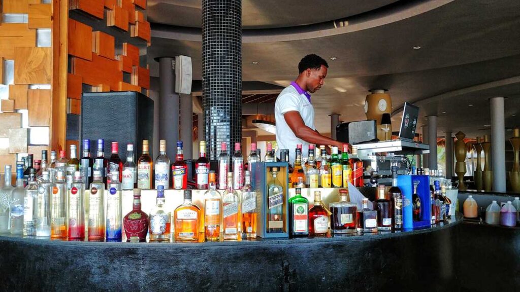 Bar at Paradisus Punta Cana, one of the many all-inclusive resorts in Punta Cana