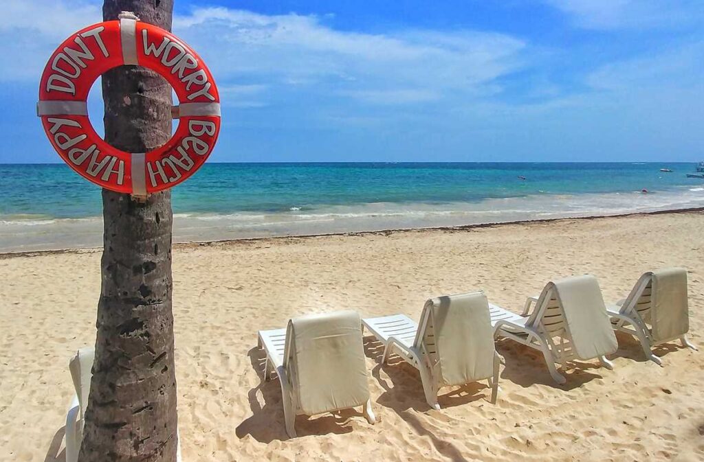 The beautiful Bavaro Beach at TOC Beach Club