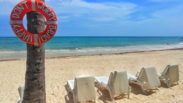 The beautiful Bavaro Beach at TOC Beach Club