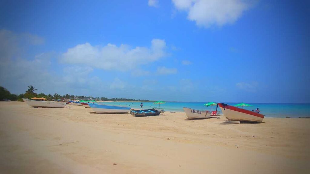 The wonderful beach of Playa Macao in the northern part of Punta Cana