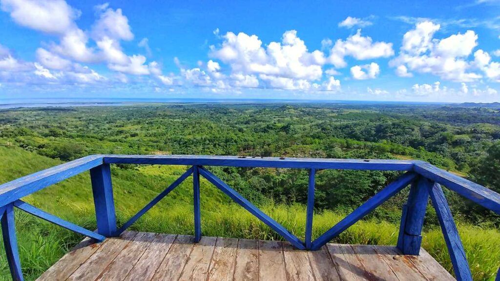 Beautiful view over the countryside of the Dominican Republic from Loma Linda