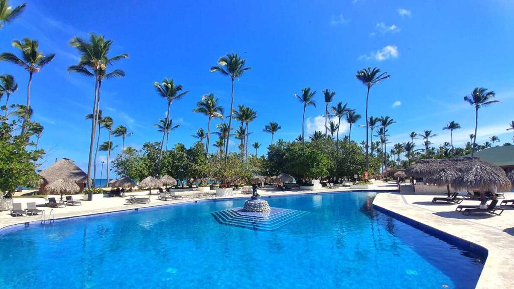 The pool area at Grand Sirenis Resort Punta Cana in Uvero Alto, Dominican Republic