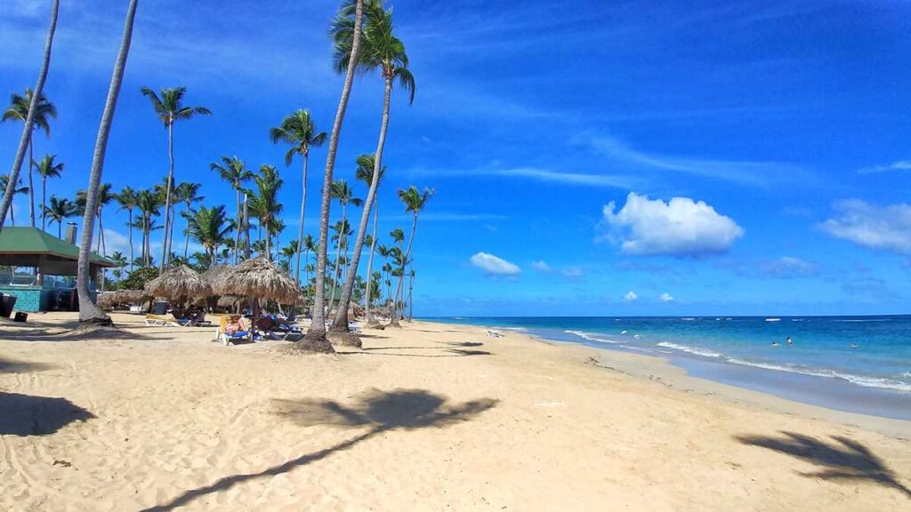 The beach at Grand Sirenis Resort Punta Cana in Uvero Alto, Dominican Republic