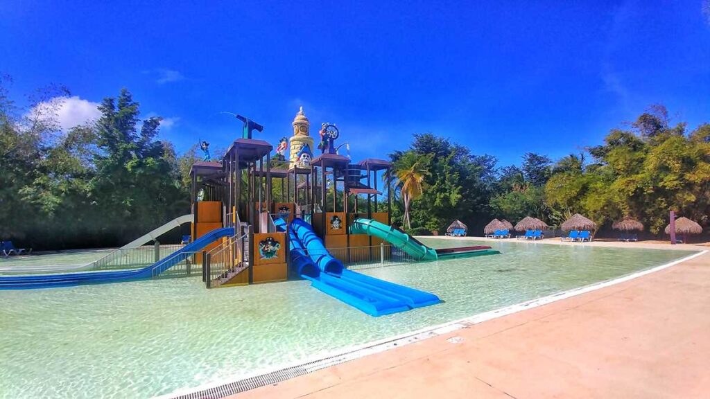 The water park Sirenis Aquagames at Grand SIrenis Resort Punta Cana