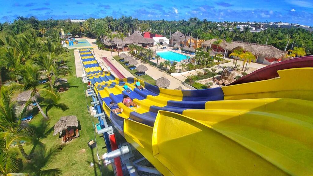 The water park Sirenis Aquagames at Grand SIrenis Resort Punta Cana