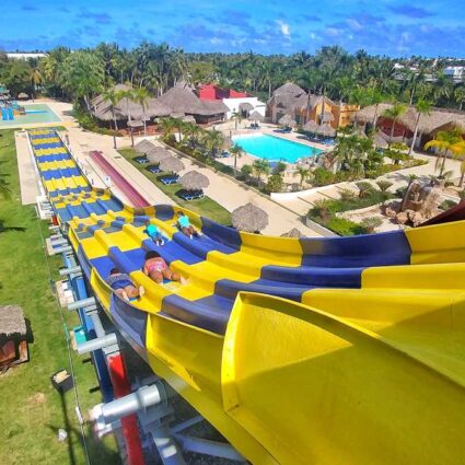 The water park Sirenis Aquagames at Grand SIrenis Resort Punta Cana