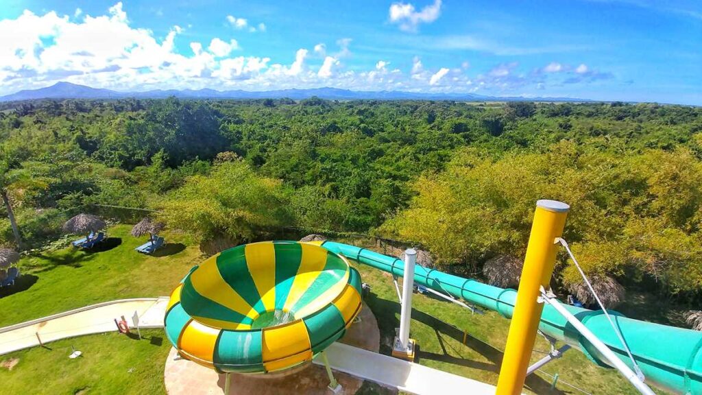 The water park Sirenis Aquagames at Grand SIrenis Resort Punta Cana