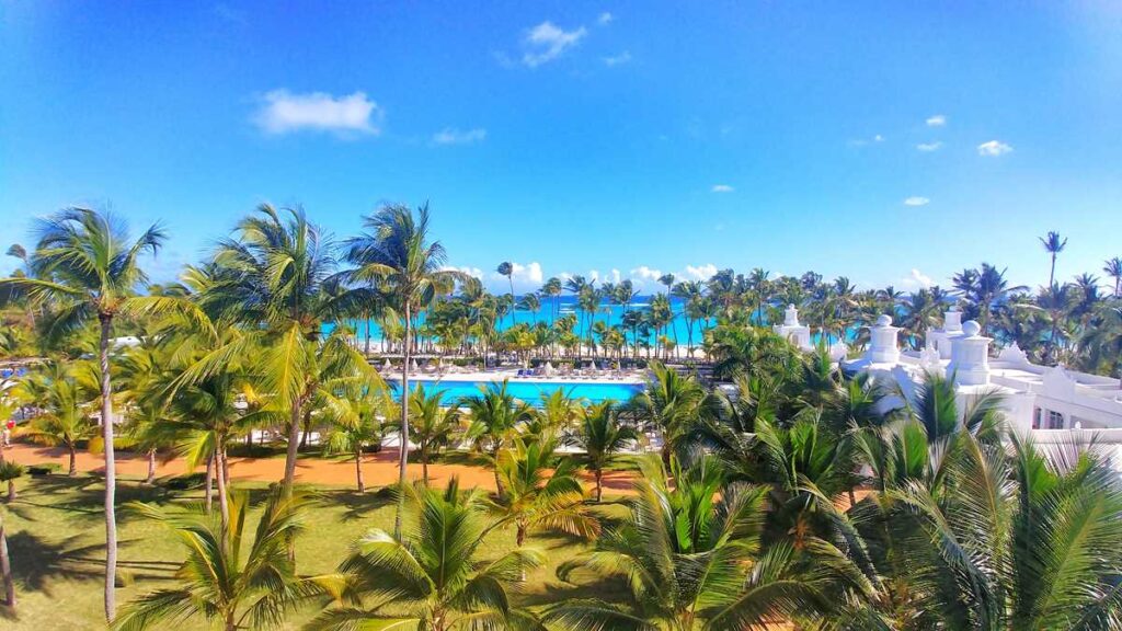 Marvelous view at RIU Palace Punta Cana, one of the several Punta Cana all-inclusive resorts