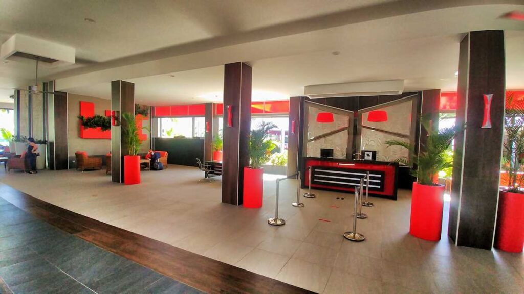 The lobby of RIU Bambu in Punta Cana