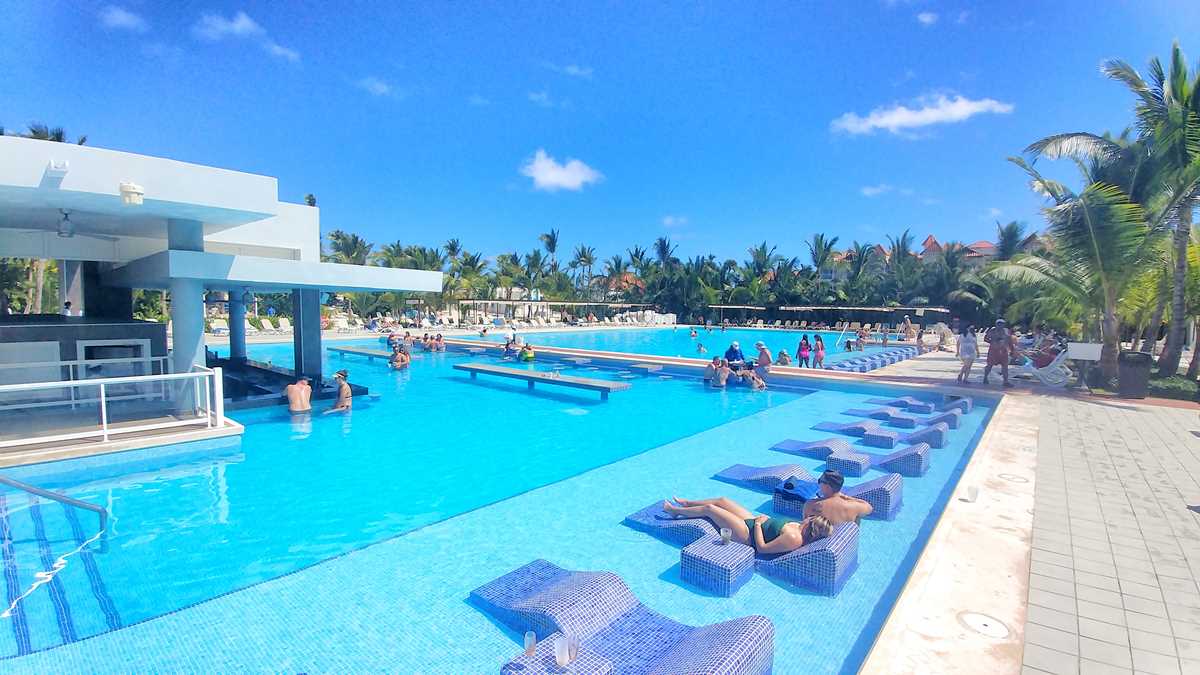 The pool at RIU Republica, one of the several RIU all-inclusive resorts in Punta Cana