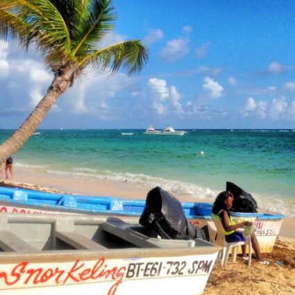 The beautiful Bavaro Beach in Punta Cana, Dominican Republic