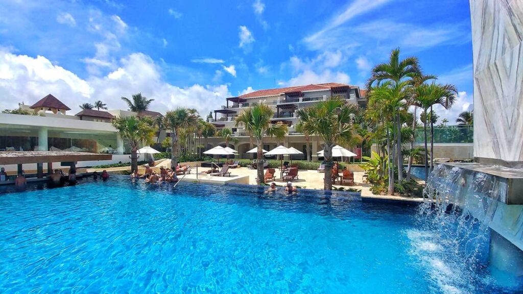 Preferred Club area at Secrets Royal Beach, an adults-only all-inclusive resort in Punta Cana