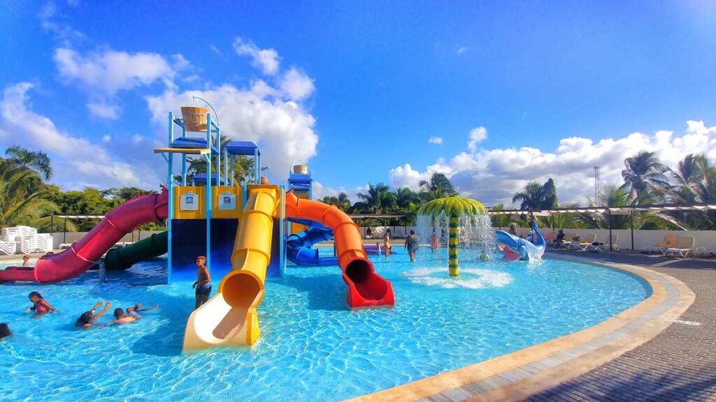 Splash Water World at Riu Resort, a large water park in Punta Cana