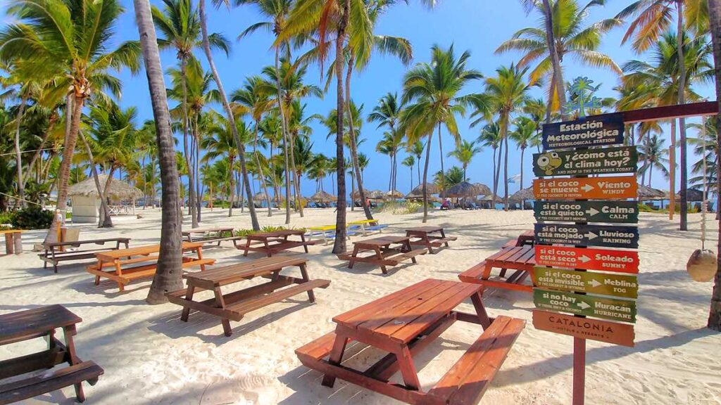 The gorgeous and beautiful beach section of Catalonia Bavaro Beach in Punta Cana