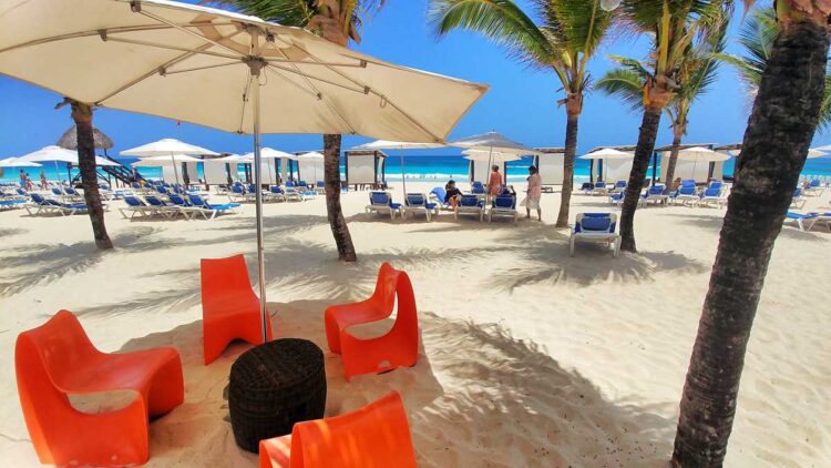 Enjoying a drink at Punta Canas all-inclusive resorts