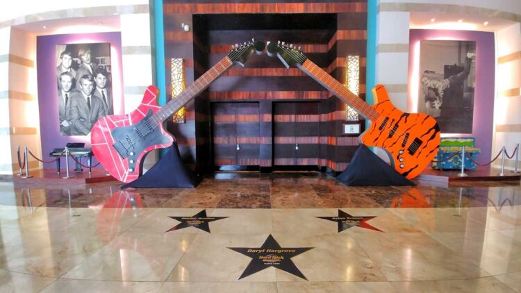 One of the main original music exhibits at Hard Rock Punta Cana