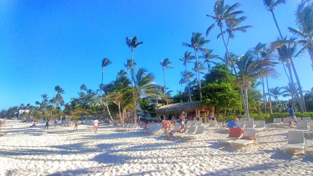 The beach at Impressive Resort in Punta Cana
