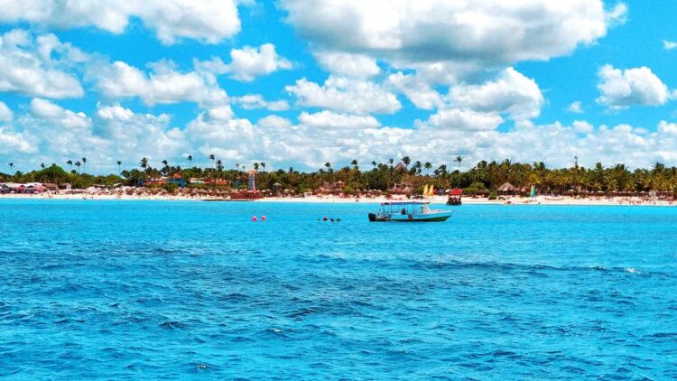 View from the ocean at Bayahibe and Dominicus Beach