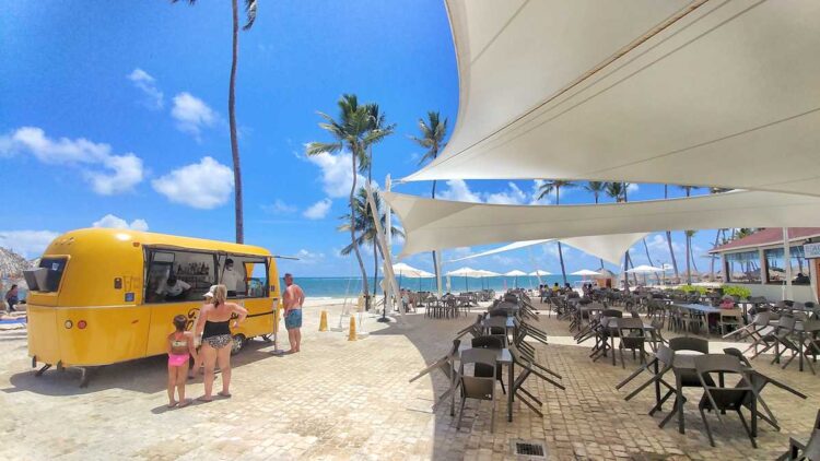 Food trucks in Punta Cana at Grand Bavaro Princess