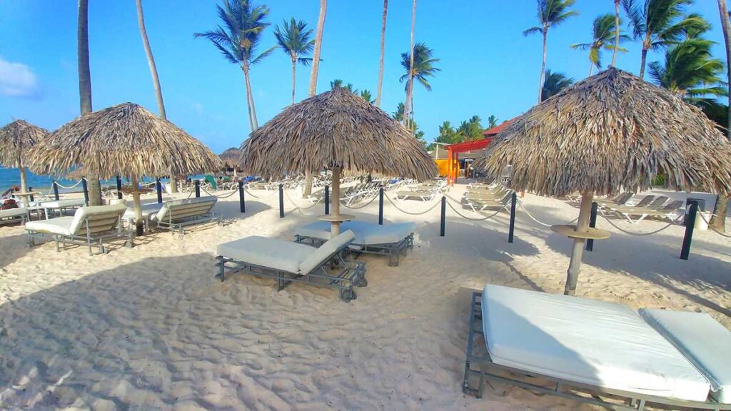 Grand Bavaro Princess beach, the platinum section