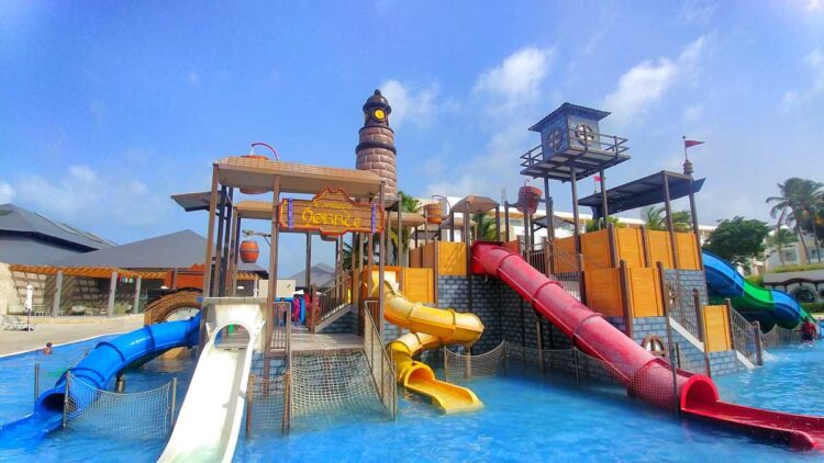 The water park at Princess Family Club Bavaro, perfect for families in Punta Cana