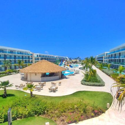Perfect view of the Serenade Punta Cana, a newly-built all-inclusive resort in Punta Cana