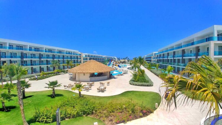 Perfect view of the Serenade Punta Cana, a newly-built all-inclusive resort in Punta Cana