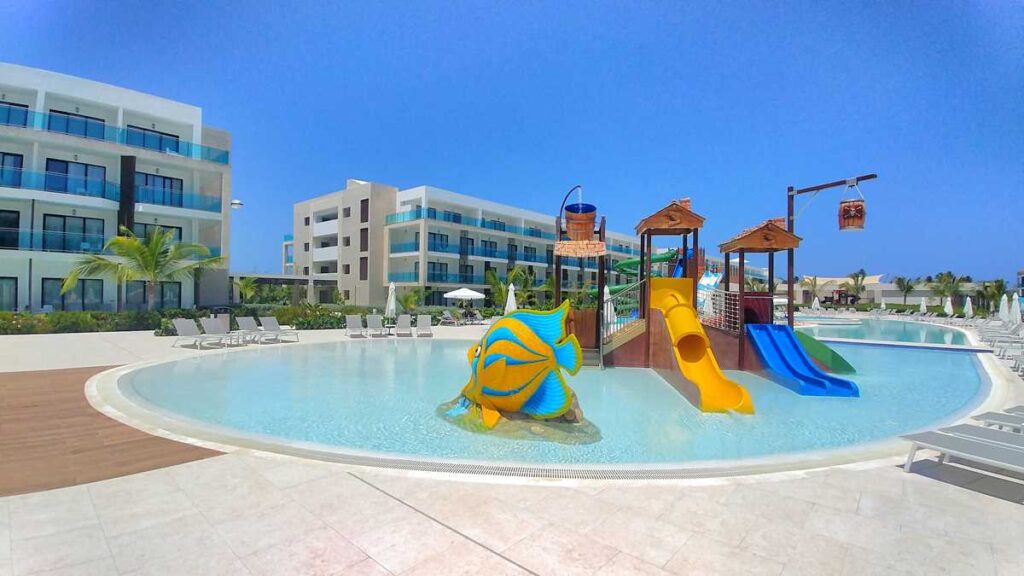 The kids water park at this all-inclusive resort, Serenade