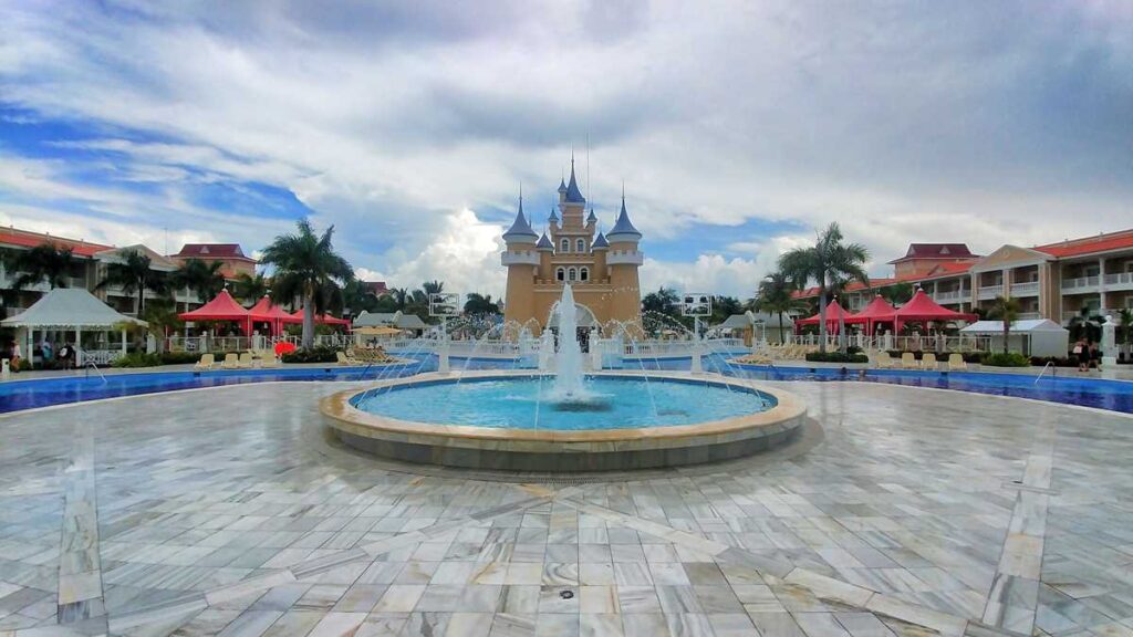 The fairytale castle at Bahia Principe Fantasia Punta Cana