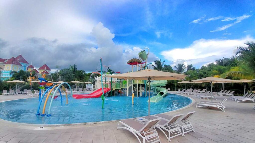 The kids water park in Punta Cana at Bahia Principe Luxury Esmeralda