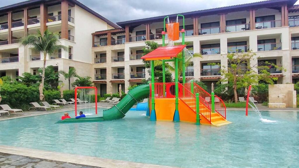 The toddlers water park at Lopesan Costa Bavaro Resort