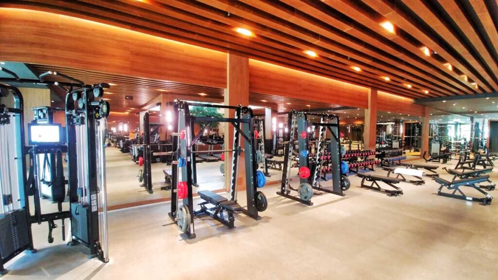 The impressive gym at Lopesan Costa Bavaro