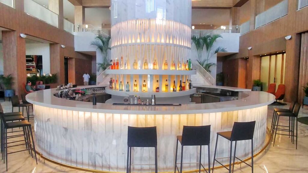 The lobby bar at Finest Resort Punta Cana