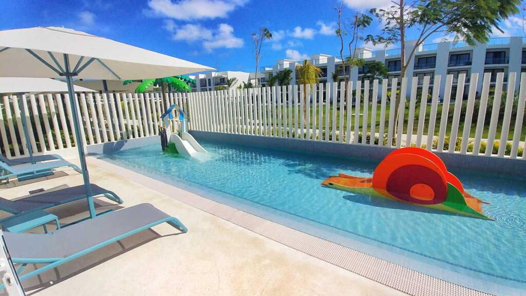 A toddlers pool with supervision at Finest Punta Cana All Inclusive