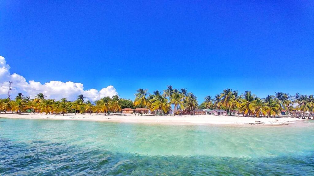 The beautiful and remote village of Mano Juan at Isla Saona in the Dominican Republic