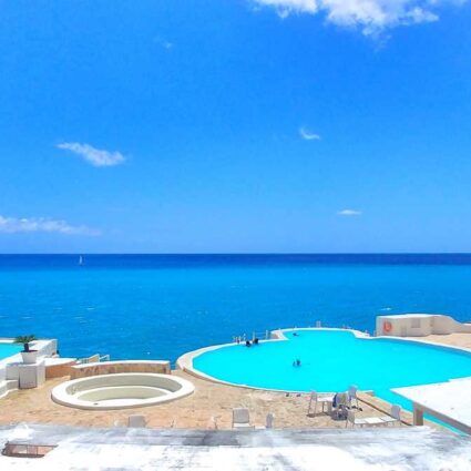 The infinity pools with spectacular views at whala Bayahibe all-inclusive resort