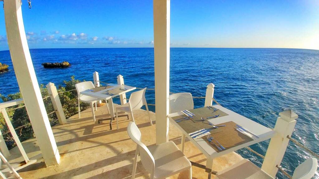 Spectacular view from one of the restaurants at the all-inclusive resort whala Bayahibe