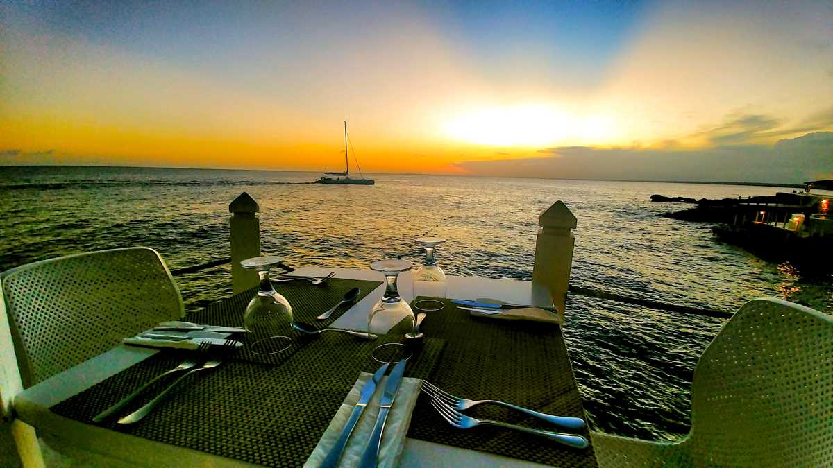 Spectacular view from one of the restaurants at the all-inclusive resort whala Bayahibe