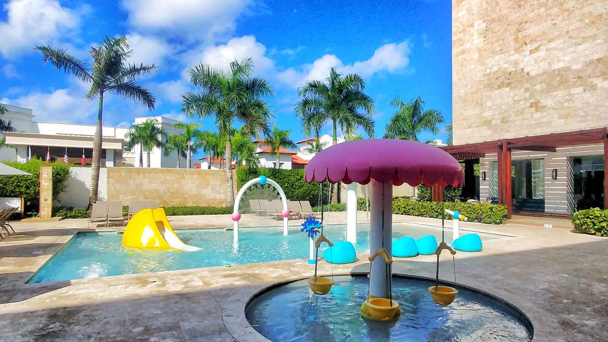 Preferred Club family area and mini water park at Dreams Dominicus